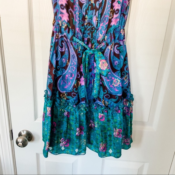 Anna Sui Silk Blend Dress - Size 8 - Picture 3 of 6